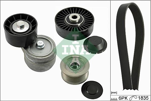 INA 529 0144 10 - Поликлиновый ременный комплект autospares.lv