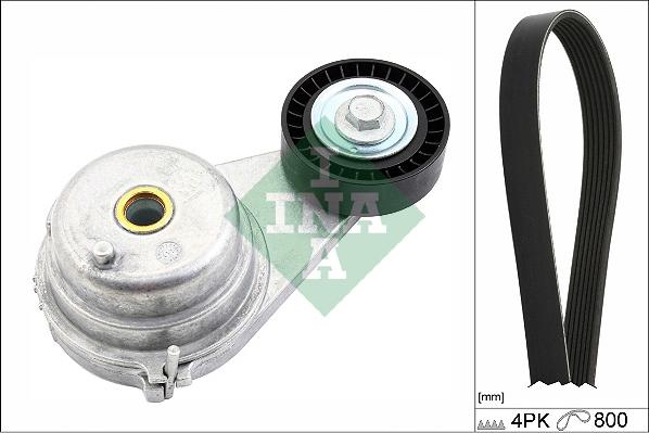 INA 529 0147 10 - Поликлиновый ременный комплект autospares.lv