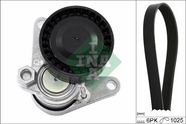 INA 529 0167 10 - Поликлиновый ременный комплект autospares.lv