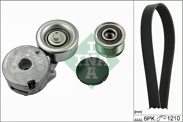 INA 529 0131 10 - Поликлиновый ременный комплект autospares.lv