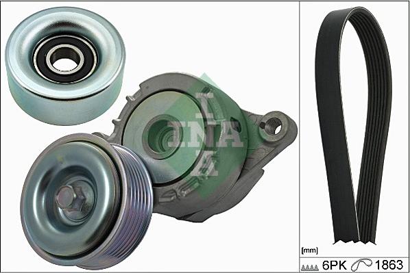 INA 529 0176 10 - Поликлиновый ременный комплект autospares.lv