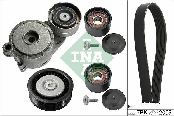 INA 529 0171 10 - Поликлиновый ременный комплект autospares.lv