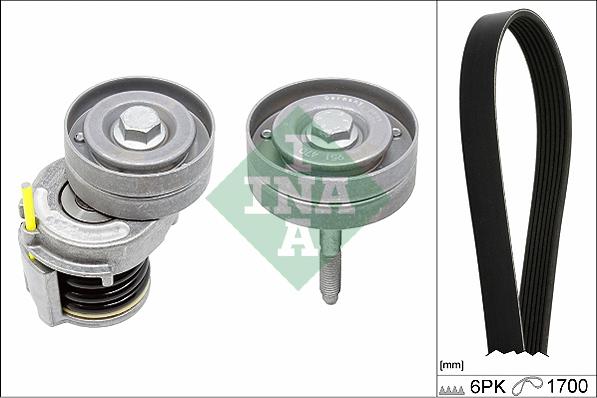 INA 529 0341 10 - Поликлиновый ременный комплект autospares.lv