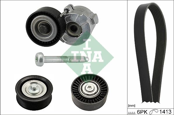 INA 529 0304 10 - Поликлиновый ременный комплект autospares.lv