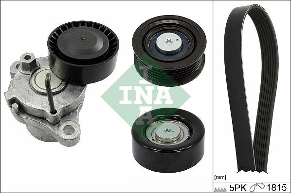 INA 529 0299 10 - Поликлиновый ременный комплект autospares.lv