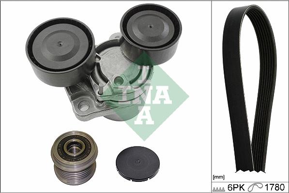 INA 529 0249 10 - Поликлиновый ременный комплект autospares.lv