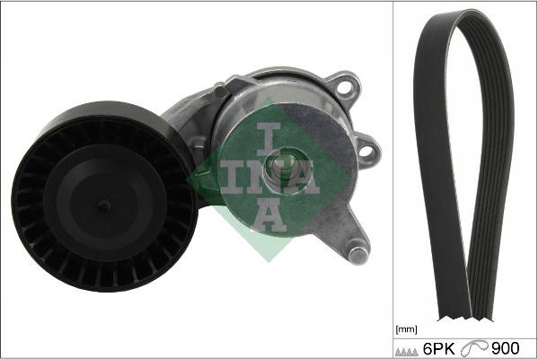 INA 529 0268 10 - Поликлиновый ременный комплект autospares.lv