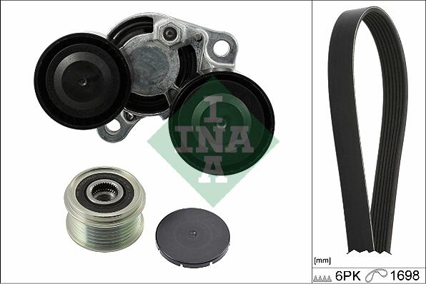 INA 529 0205 10 - Поликлиновый ременный комплект autospares.lv