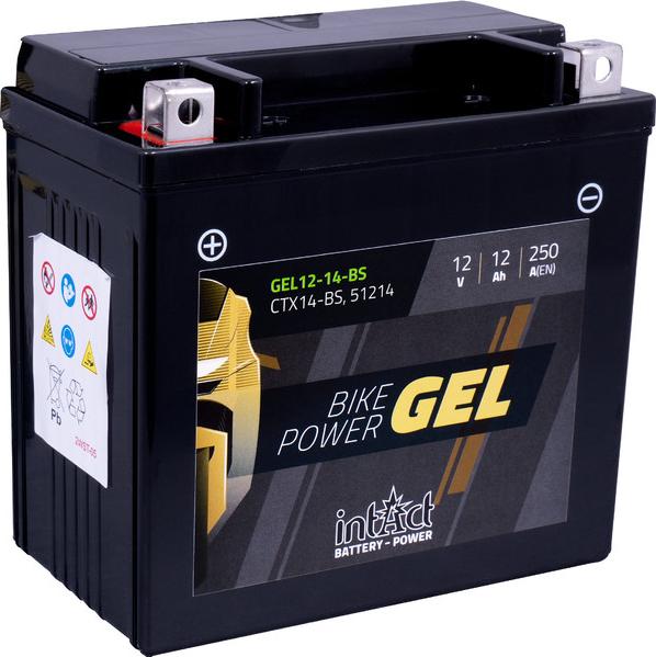 INTACT GEL12-14-BS - Стартерная аккумуляторная батарея, АКБ autospares.lv