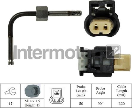 INTERMOTOR 27086 - Датчик, температура выхлопных газов autospares.lv