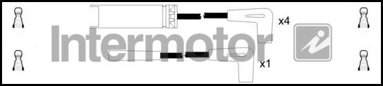 INTERMOTOR 73904 - Комплект проводов зажигания autospares.lv