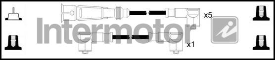 INTERMOTOR 73501 - Комплект проводов зажигания autospares.lv