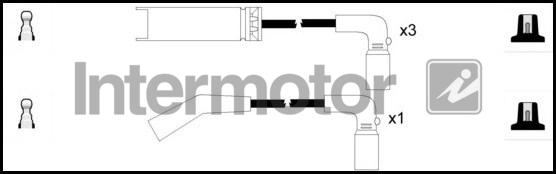 INTERMOTOR 73667 - Комплект проводов зажигания autospares.lv