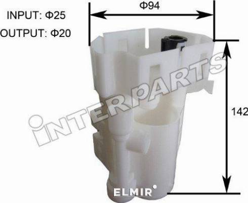 InterParts IPFT-H015 - Топливный фильтр autospares.lv