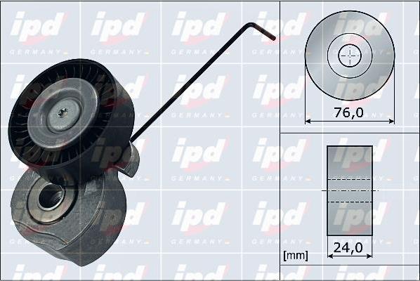 IPD 15-4065 - Натяжитель, поликлиновый ремень autospares.lv