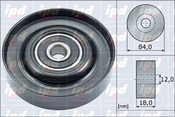 IPD 15-4089 - Ролик, поликлиновый ремень autospares.lv