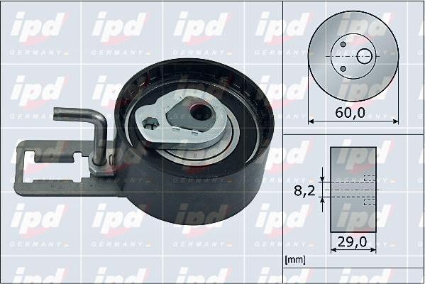 IPD 15-4145 - Натяжной ролик, зубчатый ремень ГРМ autospares.lv