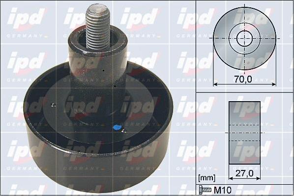 IPD 15-4151 - Ролик, поликлиновый ремень autospares.lv