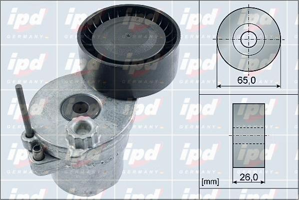 IPD 15-4153 - Натяжитель, поликлиновый ремень autospares.lv