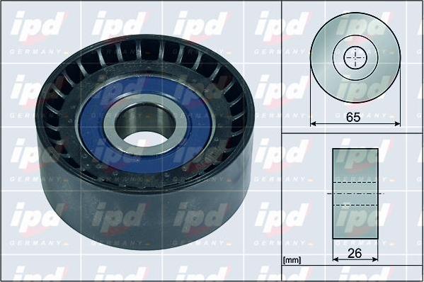 IPD 15-4109 - Ролик, поликлиновый ремень autospares.lv