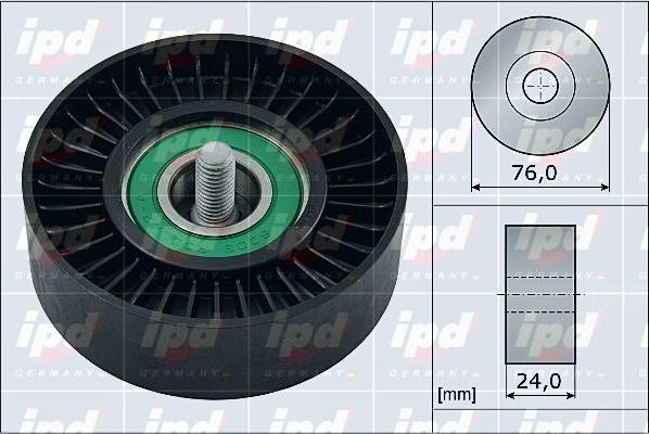 IPD 15-4106 - Ролик, поликлиновый ремень autospares.lv