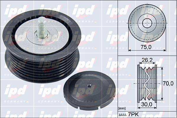 IPD 15-4139 - Ролик, поликлиновый ремень autospares.lv