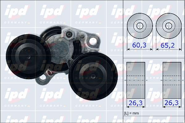 IPD 15-3915 - Натяжитель, поликлиновый ремень autospares.lv