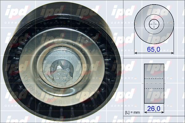 IPD 15-3868 - Ролик, поликлиновый ремень autospares.lv