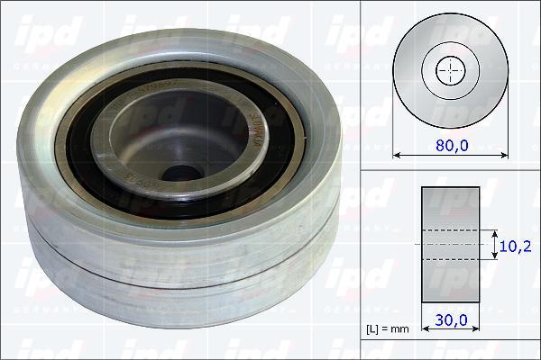 IPD 15-3713 - Направляющий ролик, зубчатый ремень ГРМ autospares.lv