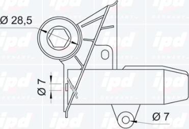 IPD 10-0850 - Успокоитель, зубчатый ремень autospares.lv