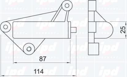 IPD 13-0282 - Успокоитель, зубчатый ремень autospares.lv