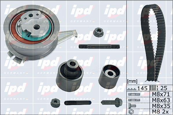 IPD 20-1840 - Комплект зубчатого ремня ГРМ autospares.lv