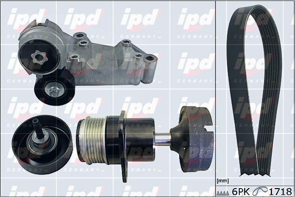 IPD 20-1855 - Поликлиновый ременный комплект autospares.lv