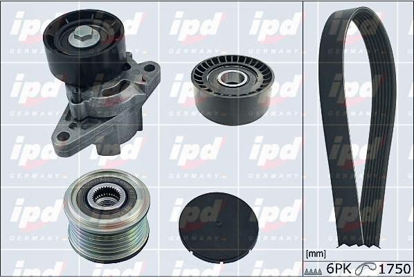 IPD 20-1867 - Поликлиновый ременный комплект autospares.lv