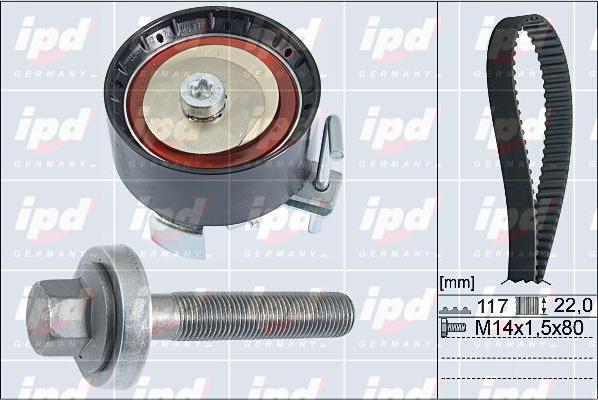 IPD 20-1836 - Комплект зубчатого ремня ГРМ autospares.lv