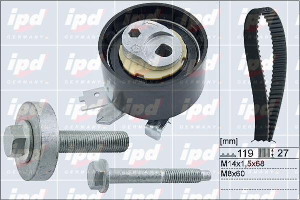 IPD 20-1879 - Комплект зубчатого ремня ГРМ autospares.lv