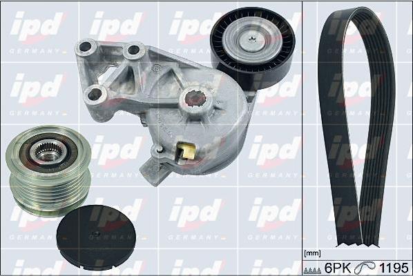 IPD 20-1782 - Поликлиновый ременный комплект autospares.lv