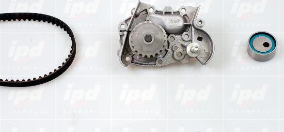 IPD K62023 - Водяной насос + комплект зубчатого ремня ГРМ autospares.lv