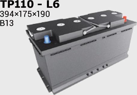 IPSA TP110 - Стартерная аккумуляторная батарея, АКБ autospares.lv