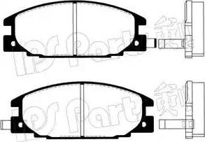 IPS Parts IBD-1904 - Тормозные колодки, дисковые, комплект autospares.lv