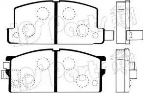 IPS Parts IBD-1900 - Тормозные колодки, дисковые, комплект autospares.lv