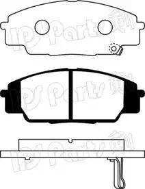 IPS Parts IBD-1490 - Тормозные колодки, дисковые, комплект autospares.lv