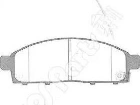 IPS Parts IBD-1501 - Тормозные колодки, дисковые, комплект autospares.lv