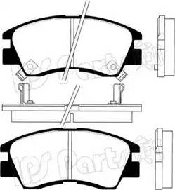 IPS Parts IBD-1527 - Тормозные колодки, дисковые, комплект autospares.lv