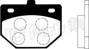 IPS Parts IBD-1600 - Тормозные колодки, дисковые, комплект autospares.lv