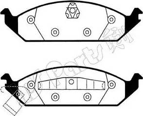 IPS Parts IBD-1093 - Тормозные колодки, дисковые, комплект autospares.lv