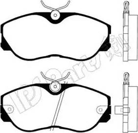 IPS Parts IBD-1140 - Тормозные колодки, дисковые, комплект autospares.lv