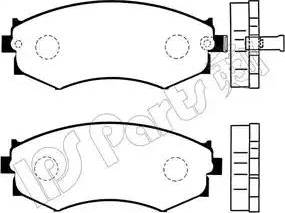 IPS Parts IBD-1142 - Тормозные колодки, дисковые, комплект autospares.lv