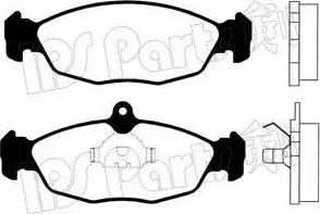 IPS Parts IBD-1390 - Тормозные колодки, дисковые, комплект autospares.lv