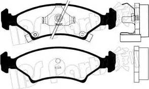 IPS Parts IBD-1398 - Тормозные колодки, дисковые, комплект autospares.lv